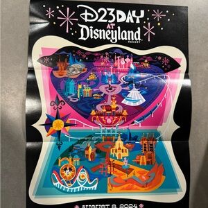 Disneyland D23 Day - D23 Expo Map - 1st Annual